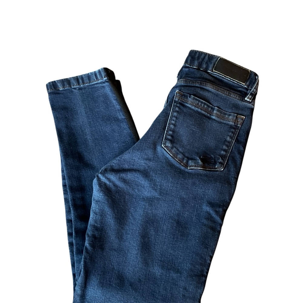 Karl Lagerfeld Blue and Black Straight Leg Jeans - Picture 3 of 4
